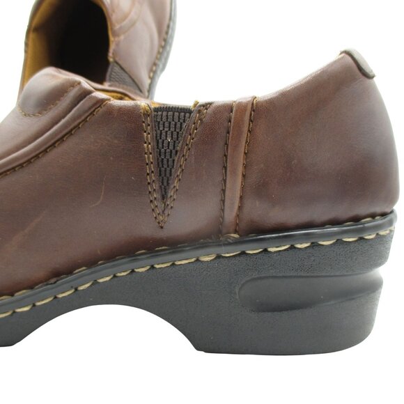 Eastland Clogs Full Slip On Tracie Women's 11W Brown Leather $90 Classic Casual - Picture 3 of 8